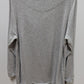 Yogalicious Grey Faux-Wrap Long-Sleeve Sweater