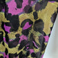 Kate & Mallory Purple Leopard Print Button-Down Blouse