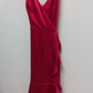 Nine West Pink Strawberry Pop Ruffled Maxi Dress