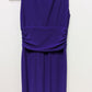 CHAPS Purple Faux-Wrap Sleeveless Midi Dress