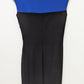 CHAPS Blue/Black Ruched Midi Dress