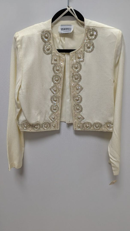 Susan Roselli for Vijack Beige Beaded Jacket