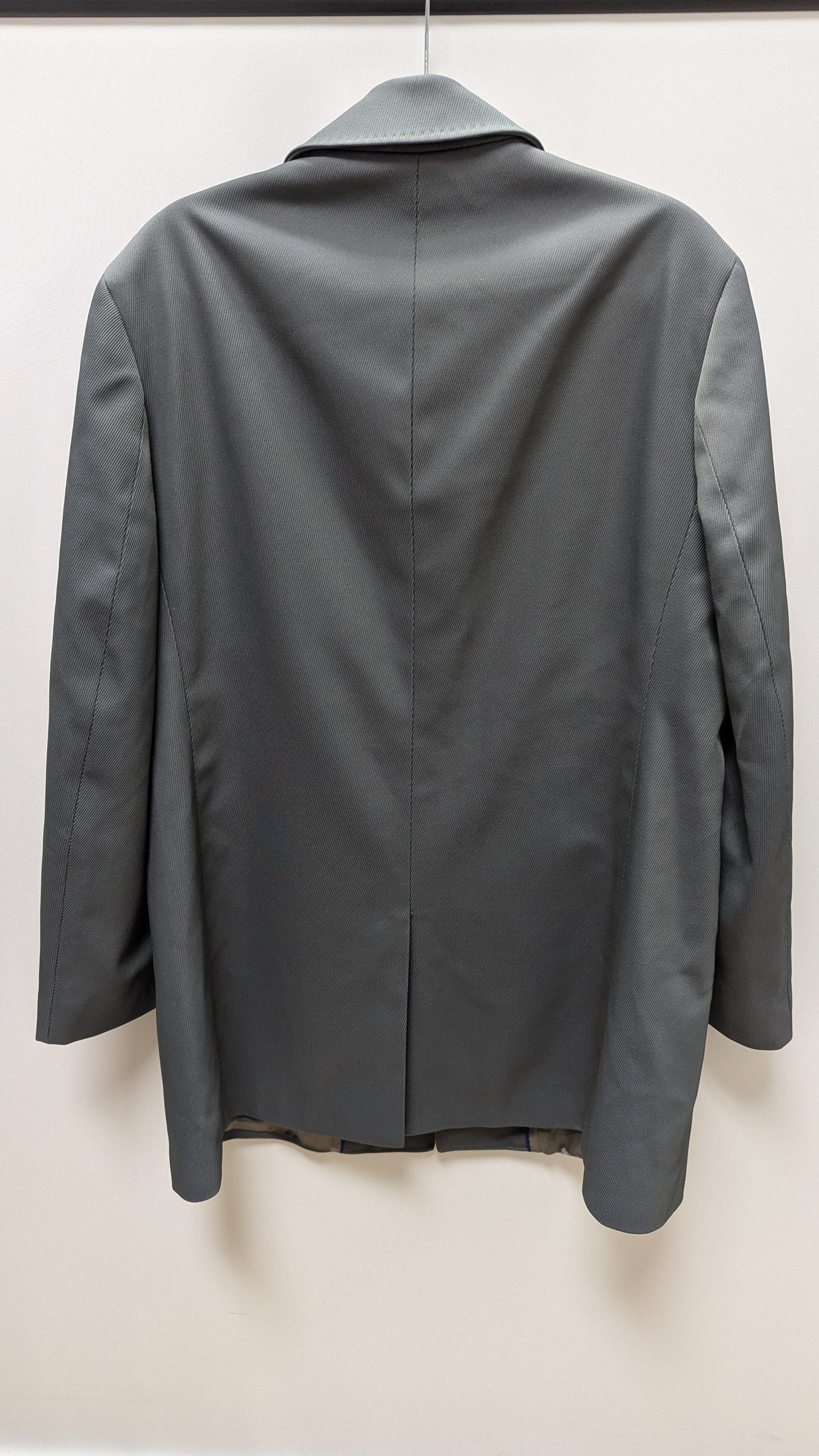 Tom James Men's Dark Grey Wool Trench Coat