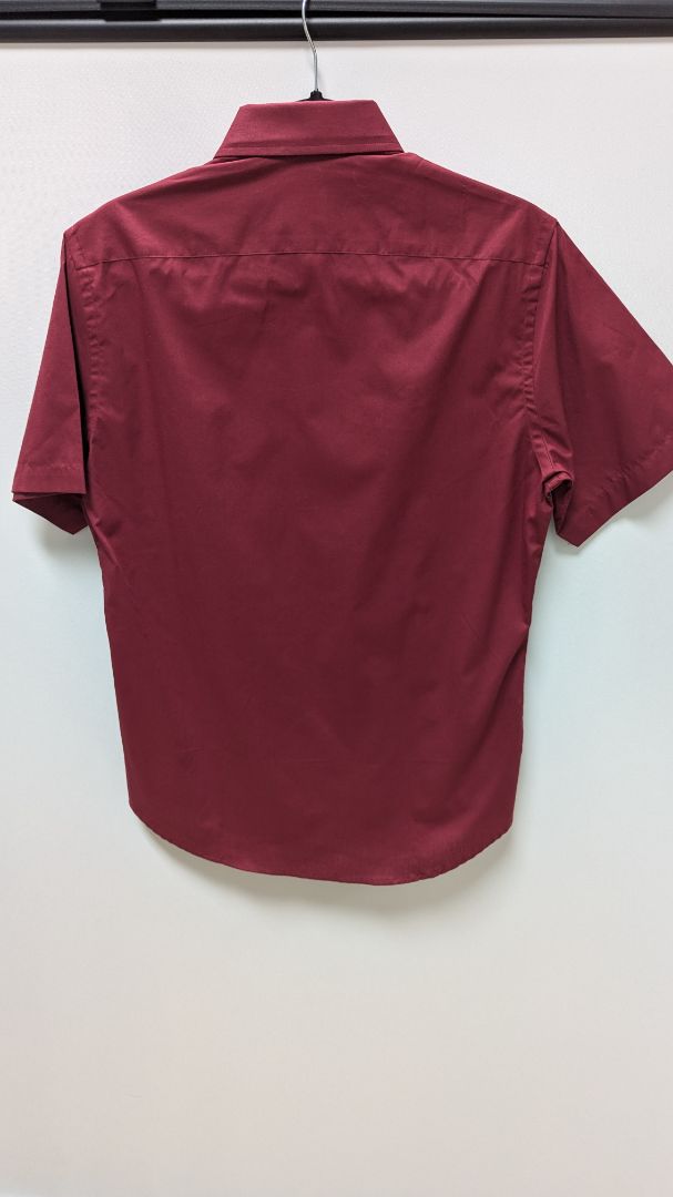 Tailorbyrd Collection Red Short-Sleeve Button-Down Shirt