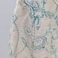 David Meister Ivory/Teal Elegant Printed Sleeveless Dress