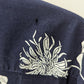 H&M Navy/White Floral "Regular Fit" Button-Down Blouse