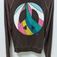 PINK Victoria's Secret Brown Peace Graphic Zippered Jacket