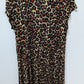 Alfani Woman Brown Animal Print Faux-Wrap Dress