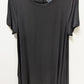 Half Moon Black Short Sleeve Nightgown Dress