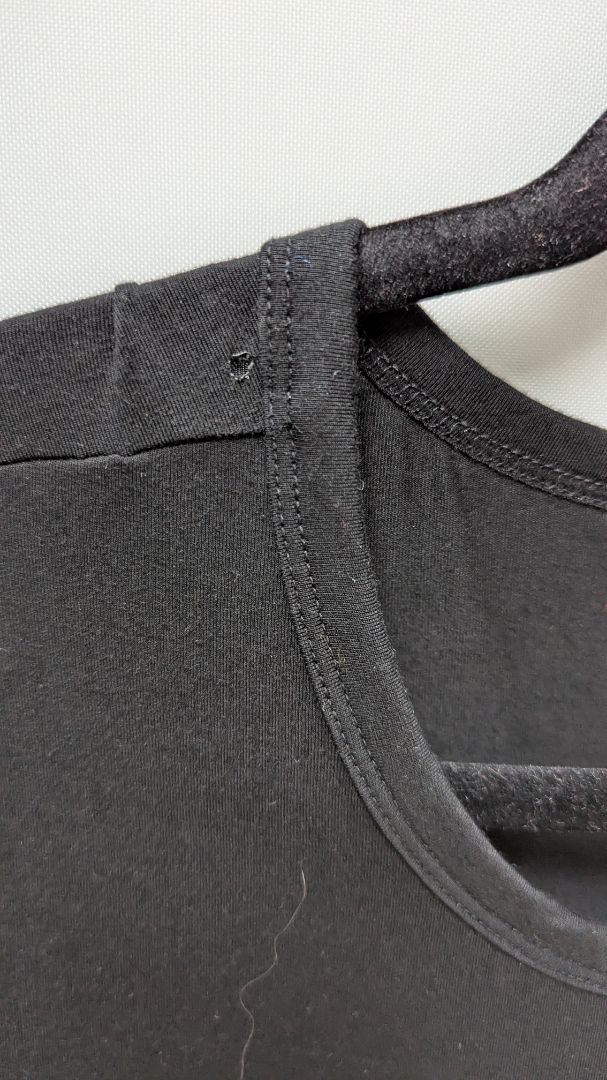 Half Moon Black Short Sleeve Nightgown Dress