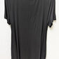 Half Moon Black Short Sleeve Nightgown Dress