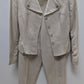 Tootsies Vintage Light Beige Zippered Blazer & Pants Suit Set
