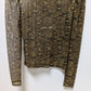 electrica Brown Snakeprint Mesh Cropped Blouse