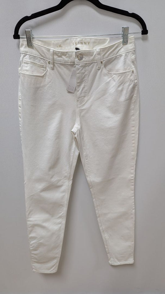 White House Black Market White HR Sculpt Skinny Ankle Jeans