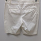Ann Taylor White Mid-Rise 10" Bermuda Shorts