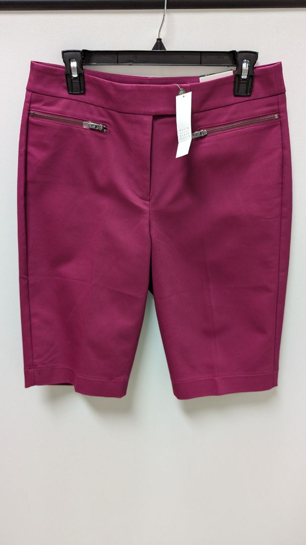 Ann Taylor Midnight Orchid Comfort Stretch 12" Bermuda Short