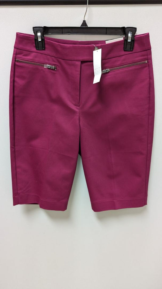 Ann Taylor Midnight Orchid Comfort Stretch 12" Bermuda Short