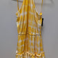 Boston Proper Golden Dye Cinch Waist Ruffle Dress