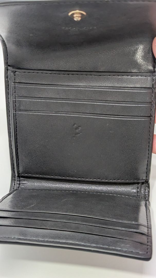 Coach Black/Brown Trifold CE930 Imaa8 Wallet