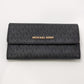 Michael Kors Black Large Trifold Wallet