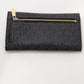 Michael Kors Black Large Trifold Wallet