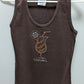 Le Best "Cozumel" Rhinestone Cocktail Graphic Tank