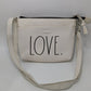 Rae Dunn Ivory Faux-Leather "Love" Crossbody Purse