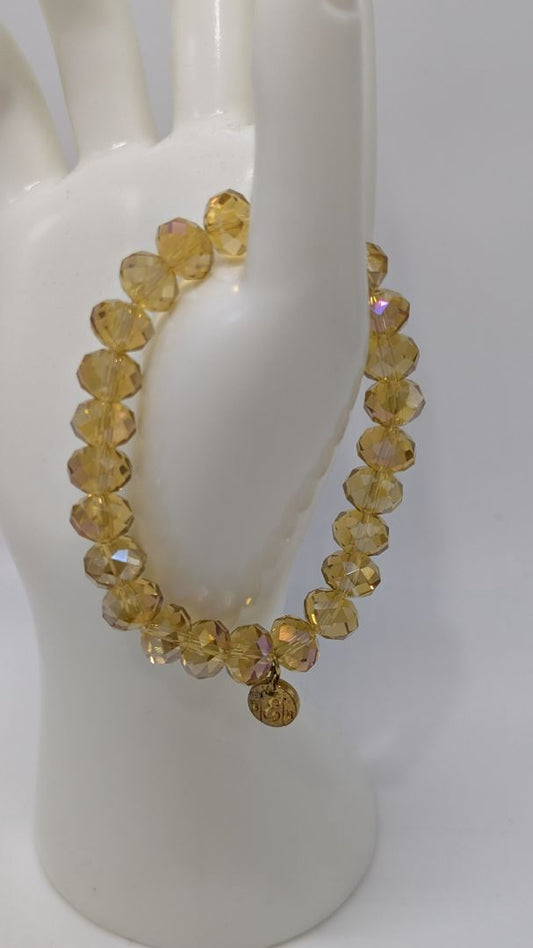 BEB Light Gold Beaded Bracelet