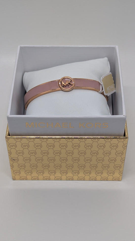 Michael Kors Pink/Dusty Gold Stainless Steel Bracelet