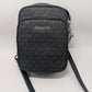 Michael Kors Black Medium Jet-Set Signature Crossbody Purse