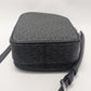 Michael Kors Black Medium Jet-Set Signature Crossbody Purse