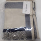 Christian Dior Navy Fringed Logo Wrap Scarf