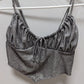 Urban Outfitters Silver Shimmer Crop Top