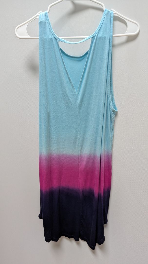 Livi Blue/Pink/Purple Ombre Active Tunic Tank