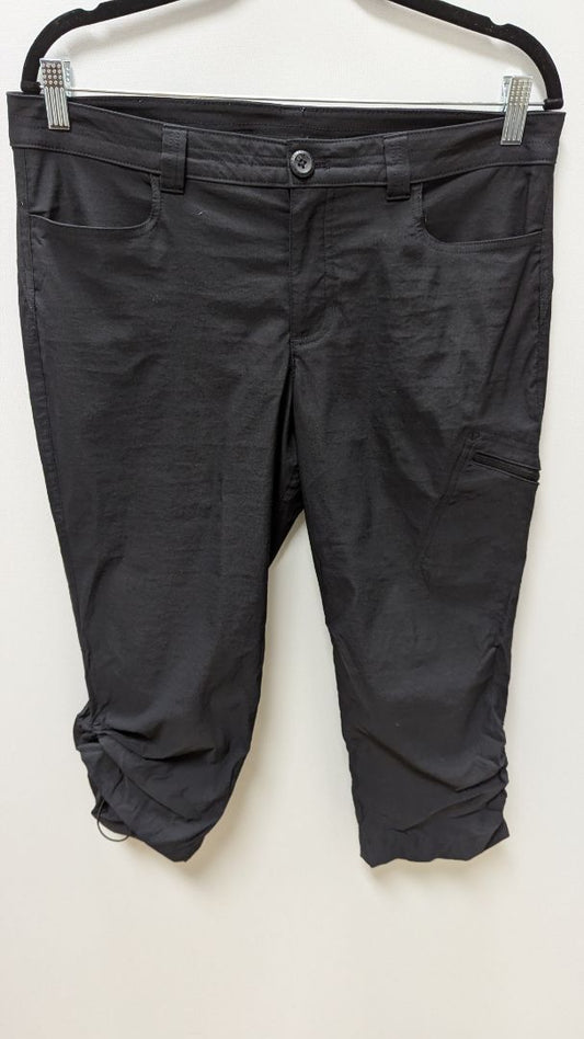 Eddie Bauer Black Drawstring Cargo Capri Pants