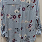 Candie's Blue/Purple Floral "2-Way Tunic" Blouse