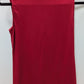Yvos Red Sleeveless Draped Cowl-Neck Blouse