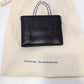 NIMES Black Leather Foldover Wallet