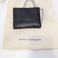 NIMES Black Leather Foldover Wallet