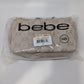 Bebe Bone Ivory/Gold Monogram Crossbody Purse
