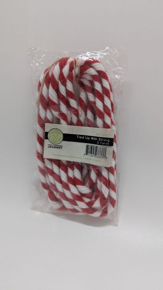FSJ Red/White Tied-Up with String (3 Yards)