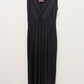 Lascana Venus Black Spring-Strap Empire Maxi Dress
