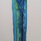 Lascana Venus Blue Tie-Dye Spring-Strap Empire Maxi Dress