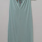 White House Black Market Green Wisteria Floral Reversible Halter Dress