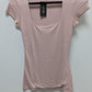 INC Pale Mauve Short-Sleeve Ribbed Knit T-Shirt