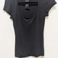 INC Deep Black Short-Sleeve Ribbed Knit T-Shirt