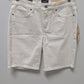 NYDJ Optic White Ella Denim Shorts with Sideseam Slits