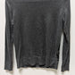 Croft & Barrow Dark Grey/Black Floral Knit Cardigan Sweater