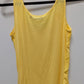 APT. 9 Yellow Ruffled-Front Sleeveless Blouse