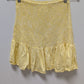Japna Yellow/White Plaid Ruffled Tube Top
